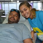 Hemose recebe doadores do Instituto Luciano Barreto Júnior - As jovens Priscilla e Joice integram o Conectando com a Vida do ILBJ / Fotos: Ascom/FSPH