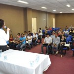 Secretária palestra em préconferência para juventude - Fotos: Eduardo Almeida/Sedurb