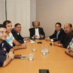 Jackson recebe representantes da Associação dos Oficiais Militares de Sergipe - Fotos: Marcos Rodrigues/ASN