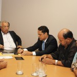 Jackson recebe representantes da Associação dos Oficiais Militares de Sergipe - Fotos: Marcos Rodrigues/ASN