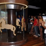 Museu da Gente já recebeu a visita de 56 mil estudantes de todo o Estado - Grupo de Campo do Brito interage com uma das instalações multimídia do Museu  / Fotos: Nucom/Instituto Banese