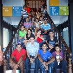 Museu da Gente já recebeu a visita de 56 mil estudantes de todo o Estado - Grupo de Campo do Brito interage com uma das instalações multimídia do Museu  / Fotos: Nucom/Instituto Banese