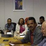 Jackson recebe o deputado João Daniel e comissão de dirigentes do MST - O governador em exercício Jackson Barreto
