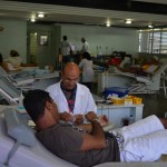 Hemose tem redução de doadores nesta quintafeira de paralisações - Diolinda Almeida contou que veio doar para uma amiga internada