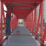 Vão central da passarela de pedestres do Viaduto do Detran é colocado - Fostos: Ascom/Infraestrutura