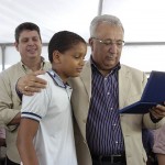 Jackson inaugura reforma de escola e entrega laptops a estudantes em Simão Dias - Entrega da reforma da Escola Estadual Aristeu Carlos Valadares (Fotos: Marcelle Cristinne/ASN)
