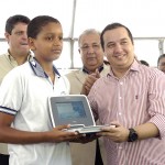 Jackson inaugura reforma de escola e entrega laptops a estudantes em Simão Dias - Entrega da reforma da Escola Estadual Aristeu Carlos Valadares (Fotos: Marcelle Cristinne/ASN)