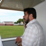 Secretário Valmor Barbosa visita o estádio do Sergipe -