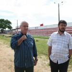 Secretário Valmor Barbosa visita o estádio do Sergipe -