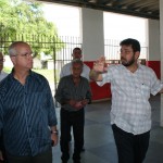 Secretário Valmor Barbosa visita o estádio do Sergipe -