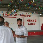 Secretário Valmor Barbosa visita o estádio do Sergipe -