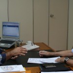 Sylvio Maurício Cardoso e o o presidente da Emgetis