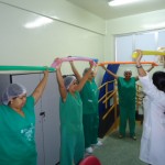 SES inicia projeto de ginástica laboral no Huse - Fotos: Ascom/SES