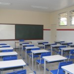Governo entrega escolas reformadas em Simão Dias e Poço Verde - Escola Estadual Fausto Cardoso em Simão Dias durante reforma