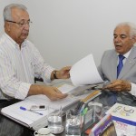 Governador em exercício recebe o reitor da Unit -