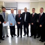 Jackson Barreto pede à Infraero rapidez à licitação do Aeroporto de Aracaju - Jackson Barreto e o presidente da Infraero