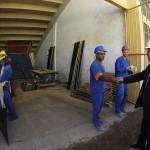 Jackson Barreto visita obra do Batistão -