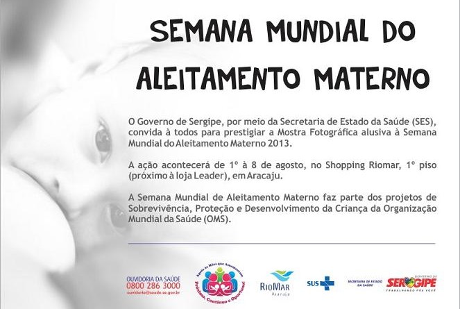 Exposição ‘Aleitamento Materno’ inicia nesta quinta, 1º, no Shopping Riomar