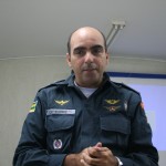 Educação no trânsito foi tema de palestra na Emgetis     - O Capitão Fábio Machado