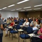 Funcionários e gestores participam de atividades da Cipa no Hemose - Palestra educativa com o médico sanitarista Almir Santana (Fotos: Ascom/FSPH)