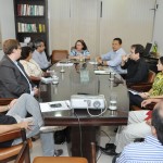 Secretários e prefeita de Itaporanga reúnemse para falar sobre Orla da Caueira - Fotos: Ascom/Sedurb