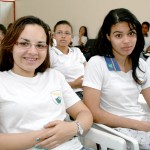 Seed e Hemose levam palestras sobre doação de sangue para alunos da rede pública - Alunos tiram dúvidas sobre doação de sangue / Fotos: Juarez Silveira