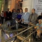 Museu da Gente Sergipana é palco para homenagens a Zé Peixe  - Governador em exercício e outras autoridades inauguraram escultura que homenageia Zé Peixe/ Foto: Victor Ribeiro/ASN