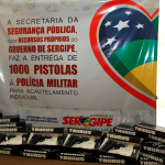 Governo de Sergipe entrega mil pistolas para a Polícia Militar - Fotos: Victor Ribeiro/ASN