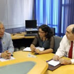 Jackson cobra melhoria dos serviços da Anatel e das operadoras de telefonia - O governador em exercício Jackson Barreto e o presidente da Agência Nacional de Telecomunicações (Anatel)