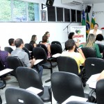 Seed realiza reunião para apresentar manual do programa BPC - A professora Aparecida Nazário  / Fotos: Juarez SIlveira/Seed