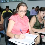 Seed realiza reunião para apresentar manual do programa BPC - A professora Aparecida Nazário  / Fotos: Juarez SIlveira/Seed