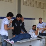Hemose: apresentação no Colégio Estadual Francisco Figueiredo aborda doação de sangue - Fotos: Ascom/FSPH