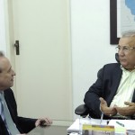 Jackson e presidente da Vale discutem implantação do projeto Carnalita - Jackson e o presidente da Vale