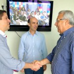 Jackson faz visita de cortesia ao novo diretor de jornalismo da TV Sergipe -