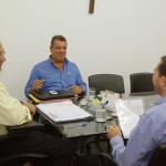 parlamentares e dirigentes de instituições  -  Jackson recebeu o presidente da CUT/SE