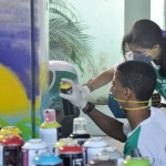 Geladeira Cultural’ promove inclusão através da arte na Barra dos Coqueiros  - Desenvoltura dos alunos é aparente e desperta a abordagem de temas comuns na cultura hip hop