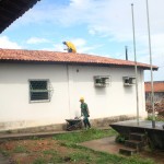 Governo entregará ônibus e escola reformada em Propriá - Escola Estadual Dom Antônio Cabral durante a reforma