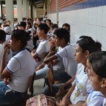 Hemose: apresentação no Colégio Estadual Francisco Figueiredo aborda doação de sangue - Fotos: Ascom/FSPH