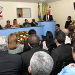 Jackson Barreto recebe homenagem da Câmara de São Cristóvão - Rivanda Batalha e Jackson Barreto