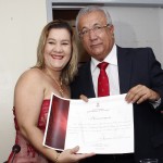 Jackson Barreto recebe homenagem da Câmara de São Cristóvão - Rivanda Batalha e Jackson Barreto