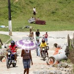 Jackson Barreto visita obras de infraestrutura em cidades do interior sergipano - O secretário Valmor Barbosa / Visita a Riachuelo