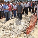 Jackson Barreto visita obras de infraestrutura em cidades do interior sergipano - O secretário Valmor Barbosa / Visita a Riachuelo