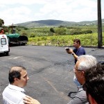 Jackson Barreto visita obras de infraestrutura em cidades do interior sergipano - O secretário Valmor Barbosa / Visita a Riachuelo