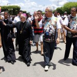 Jackson Barreto acompanha missa em Divina Pastora -
