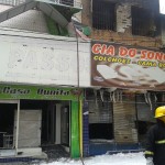 Bombeiros utilizam novos equipamentos no combate a incêndio em lojas -