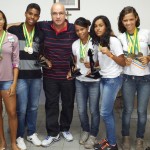 Medalhistas de Atletismo em São Luis visitam o secretário Mauricio Pimentel   -