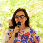 Projeto de inclusão produtiva em Santana do São Francisco recebe balsa flutuante - A  secretária adjunta  Maria Luci