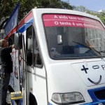 Saúde ressalta importância da Unidade Móvel “Fique Sabendo” - A Unidade Móvel “Fique Sabendo” / Fotos: Ascom/SES