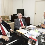 Jackson recebe presidente do TJSE e desembargadores em audiência - Fotos: Marcos Rodrigues/ASN