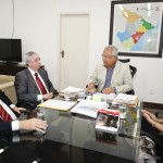 Jackson recebe presidente do TJSE e desembargadores em audiência - Fotos: Marcos Rodrigues/ASN